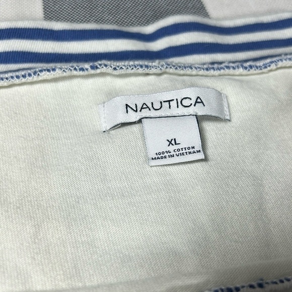 Nautical Breton Stripe Cotton Shift Dress Boat Neck Coastal Preppy XL - Picture 10 of 11